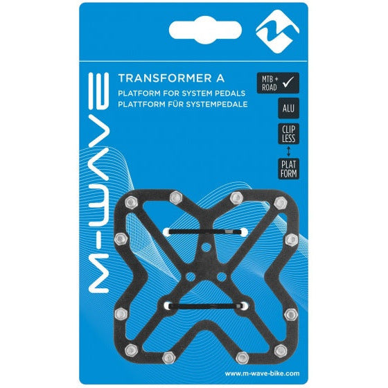 M-Wave Platform voor SPD en look klikpedalen zwart 2 stuks