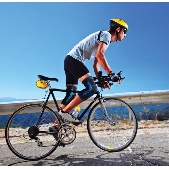 Pflexx Kniebandage Compression unisex blauw per set maat XS