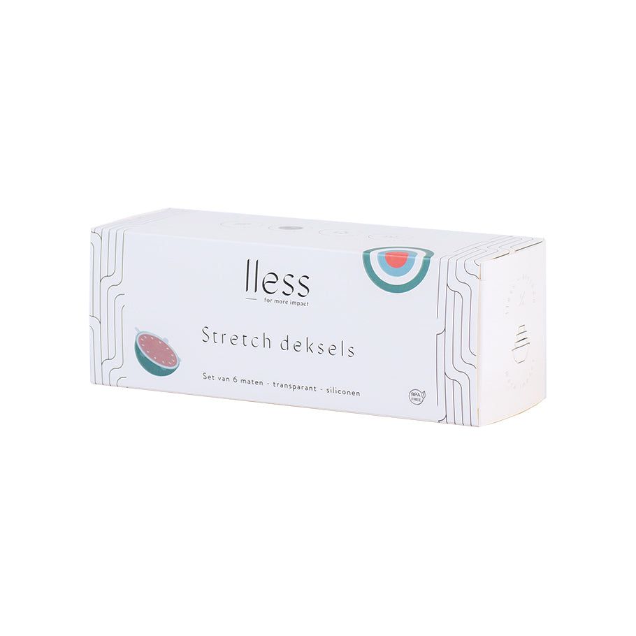 Lless Siliconen deksels Stretch set van 6