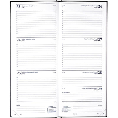 Brepols bureauagenda saturnus week 2027 lima zwart 13x21cm