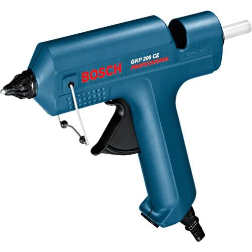 Bosch professional - lijmpistool gkp 200 ce (8 x lijmstick 200 mm, afneembare kabel 3,5 m, extralang mondstuk, mondstuk met brede sleuf, universeel mondstuk)