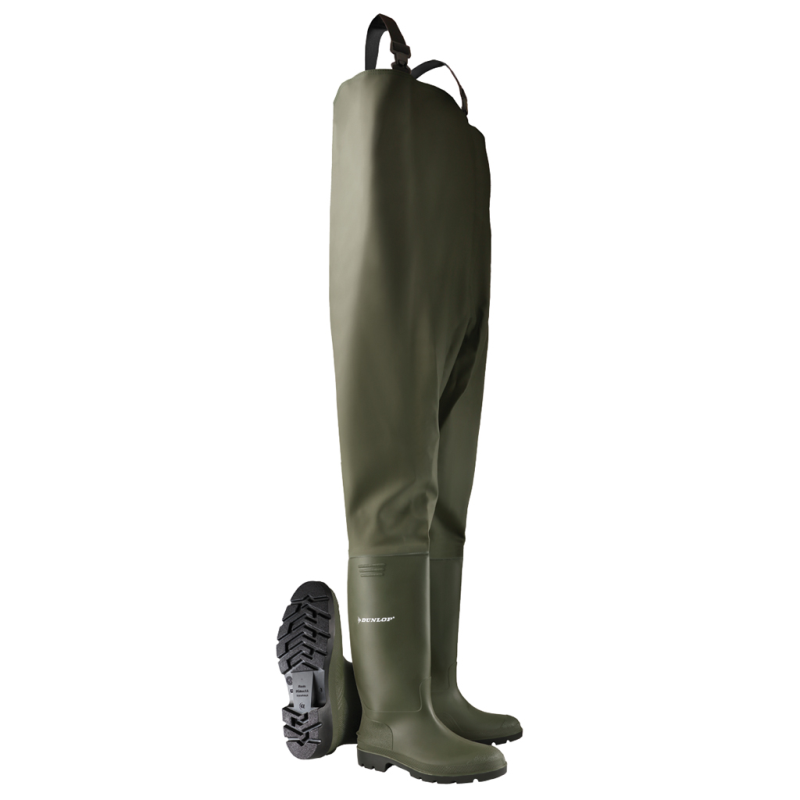 Dunlop 388vp waadpak pricemastor chest wader groen - maat 40 - 15.032.023.40