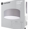 Ranex ra-1000465 mia led plafond lamp 30cm grijs