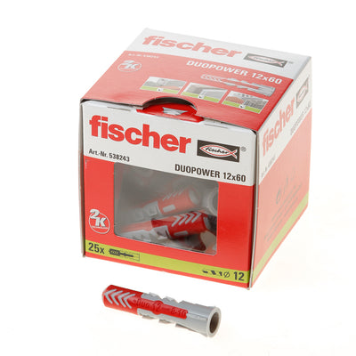 Fischer duopower 12x60 25 st - 538253