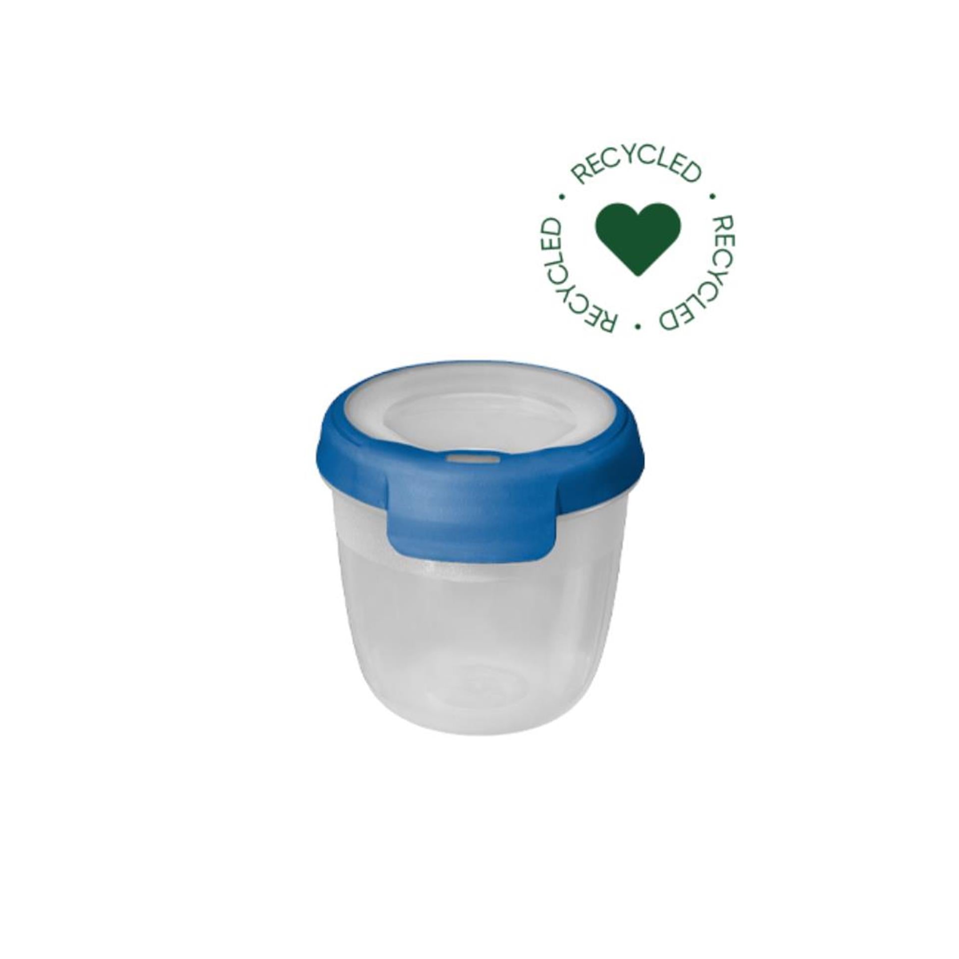 Curver grand chef vershoudbak rond 0.4l transparant donkerblauw