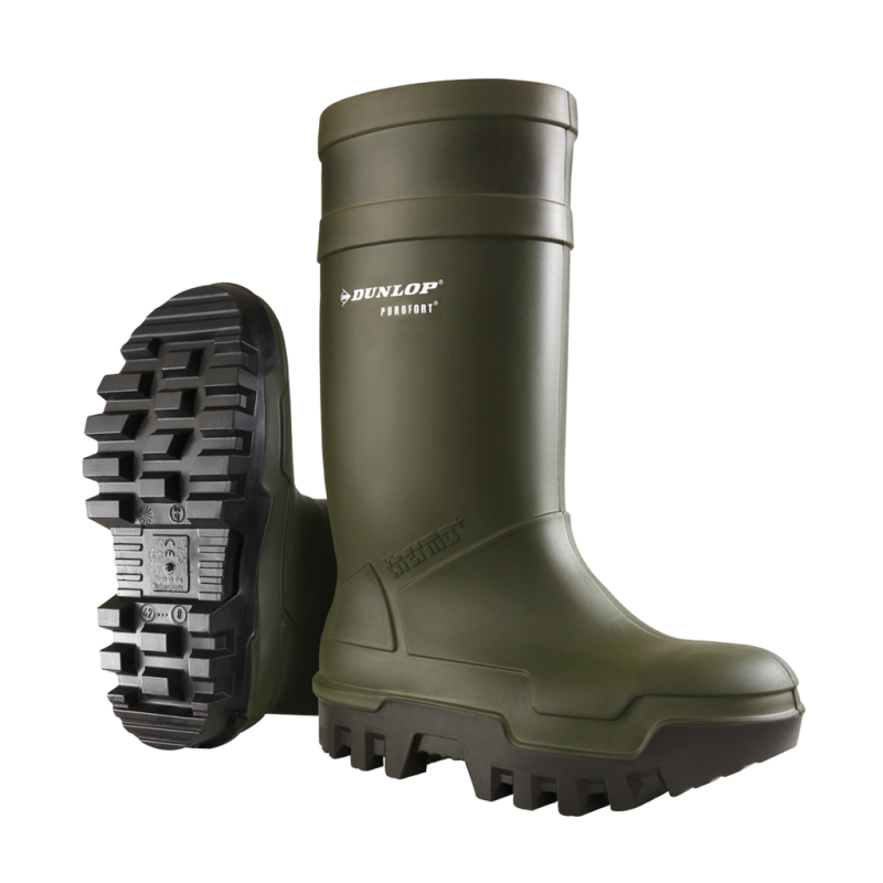 Dunlop c662933 thermo + purofort s5 full safety groen - maat 48 (uk13) - 15.032.047.13
