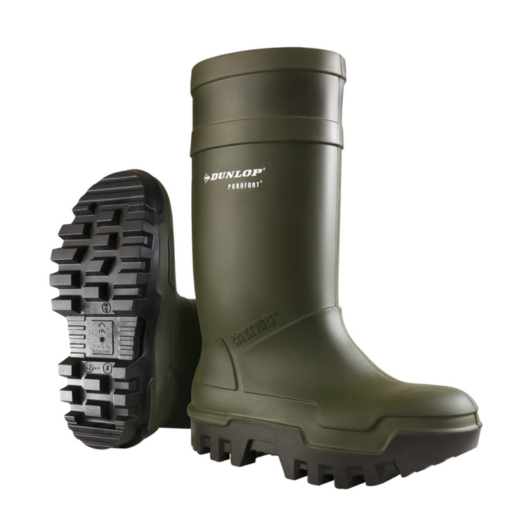 Dunlop c662933 thermo + purofort s5 full safety groen - maat 48 (uk13) - 15.032.047.13