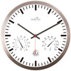 Nextime ne-90513wi wandklok + weerstation 25cm wit rc aluminium