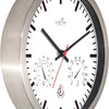 Nextime ne-90513wi wandklok + weerstation 25cm wit rc aluminium