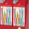 Faber castell fc-481620 penselenset soft touch 4 stuks pastel kleuren