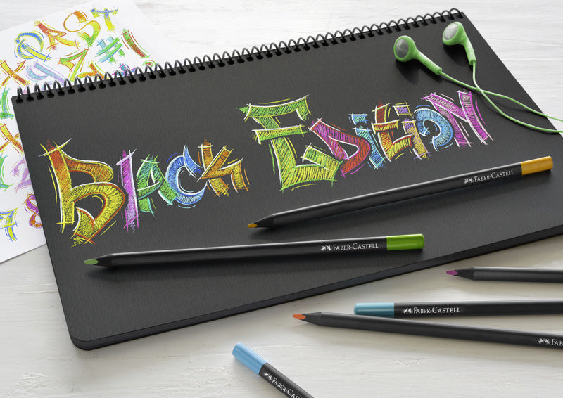 Faber-castell kleurpotloden - black edition - 24 stuks - fc-116424
