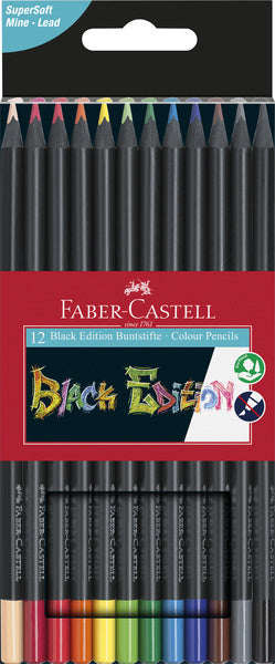 Faber castell kleurpotlood faber-castell black edition kleurenassortiment