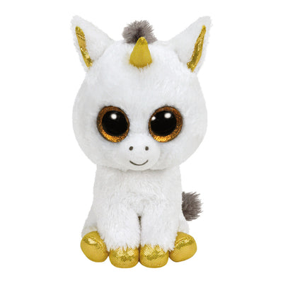 TY Witte Eenhoorn Pegasus Knuffel 15cm