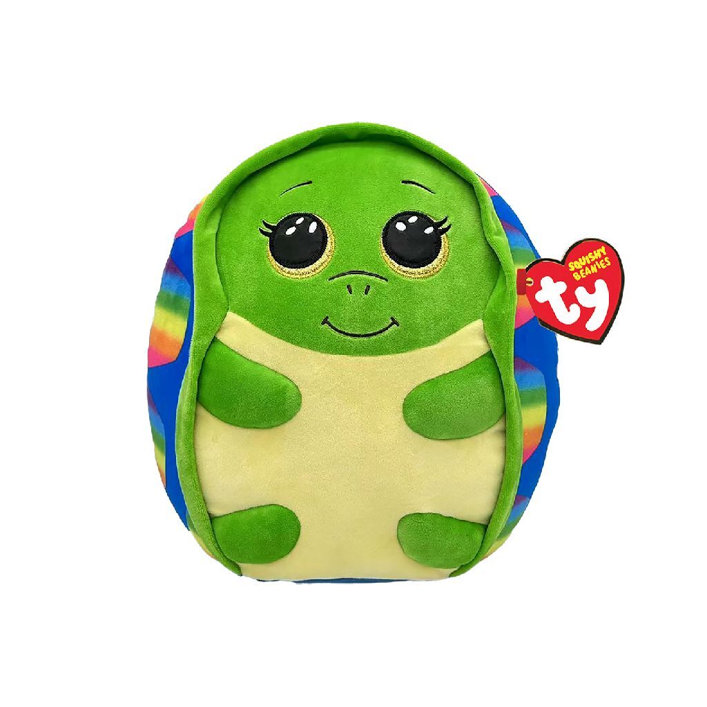 TY TY Squishy Beanies Knuffelkussen Schildpad Shruggie 20 cm