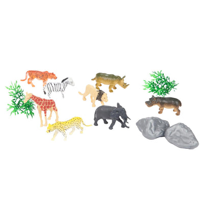 Toi-toys speelset -wilde dieren-12dlg in koker