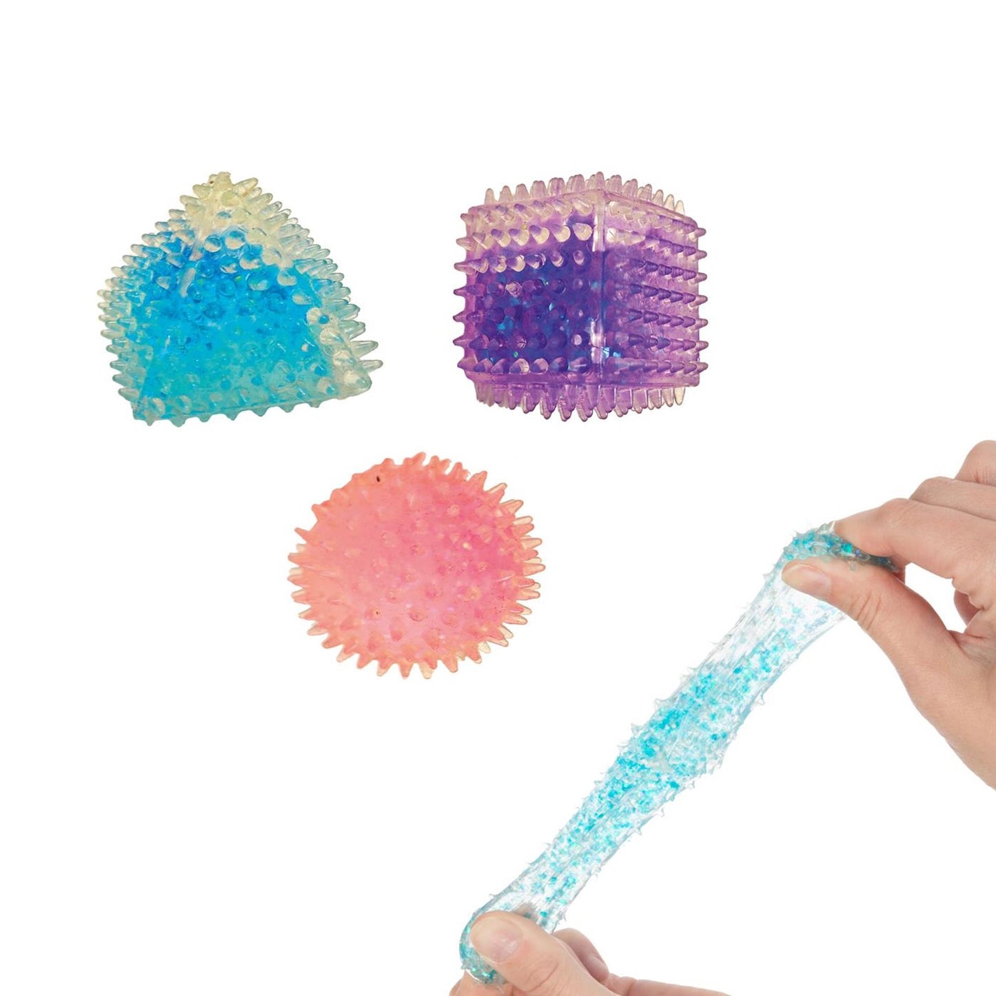 Toi-toys knijpfiguren geometrisch 4cm 3st