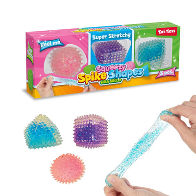 Toi-toys knijpfiguren geometrisch 4cm 3st
