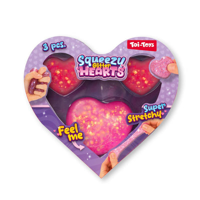 Toi-toys knijphartjes sugarglitter 4,5-6,5cm 3st