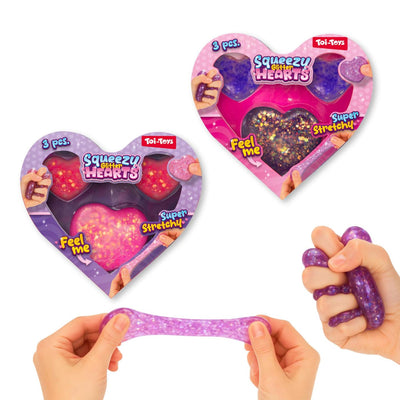 Toi-toys knijphartjes sugarglitter 4,5-6,5cm 3st