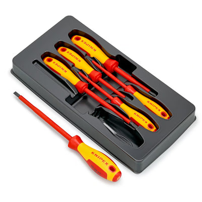 Knipex schroevendraaierset 00 20 12 v01 vde (rood geel, 6-delig)