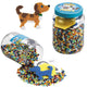 Hama strijkkralen set in pot 7000 stuks blauw