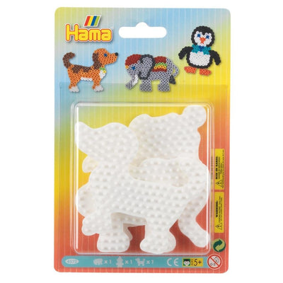 Hama Strijkkralenbordjes Olifant, Pinguin, Hond