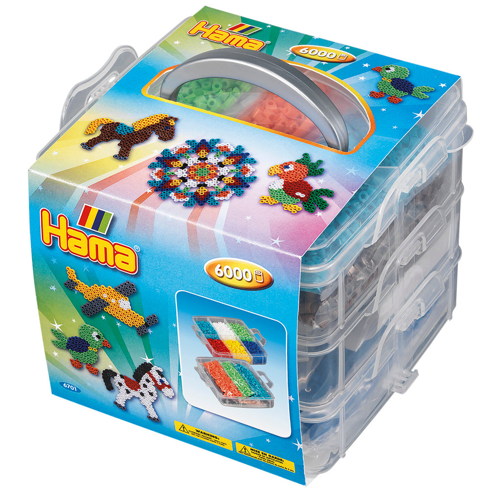 Hama strijkkralen opbergbox inclusief 6000 kralen