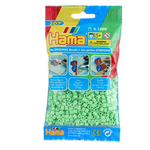 Hama Strijkkralen Strijkkralen 1000 Stuks Groen Pastel