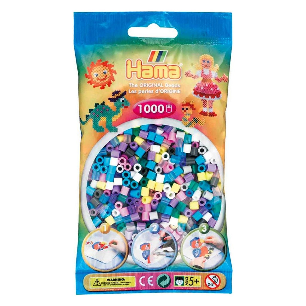 Hama Strijkkralen Pastel Mix (69), 1000st.