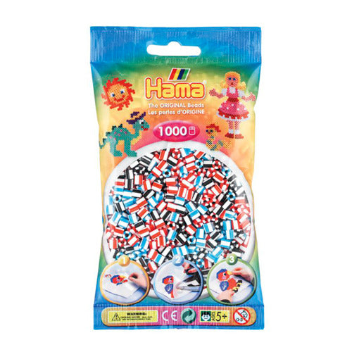 Hama strijkkralen 1000 stuks 2 kleurig gemixed