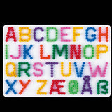 Hama strijkkralen grondplaat letters wit - afbeelding 1