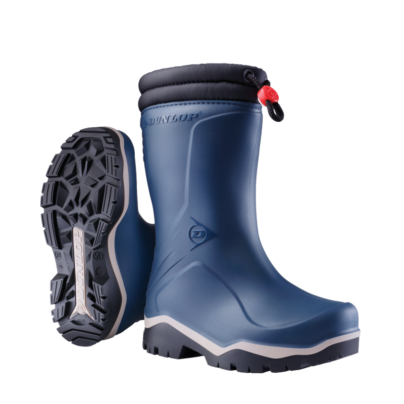 Dunlop k354061 blizzard kinderlaars gevoerd pvc blauw grijs zwart - maat 34 - 00.032.004.34