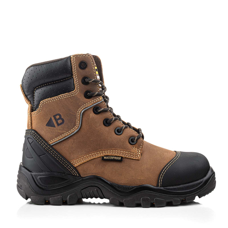 Buckbootz werkschoen bsh008wpnm hoog s3 + kn | bruin | maat 43 - 00.176.031.43