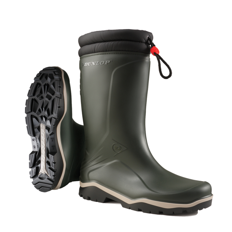 Dunlop k486061 blizzard gevoerde winterlaars pvc groen - maat 43 - 15.032.073.43
