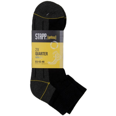 Stapp yellow quarter 2-pack sokken 4435 | 699 zwart | maat 42 - 38.134.046.39