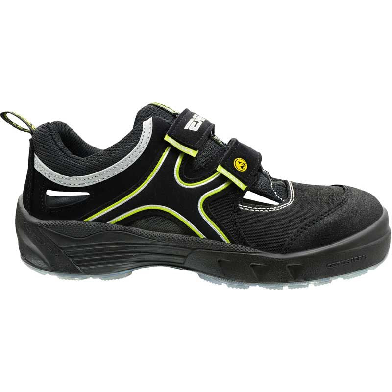 Hks sandaal k1 am s1p esd | zwart geel | maat 39 - 00.162.049.39