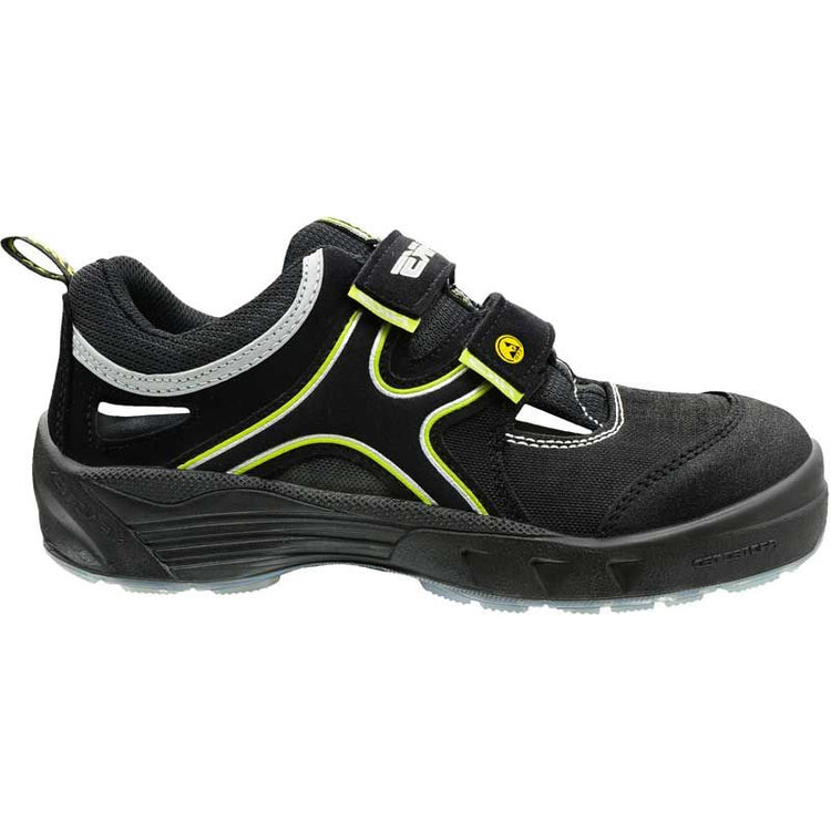 Hks sandaal k1 am s1p esd | zwart geel | maat 39 - 00.162.049.39