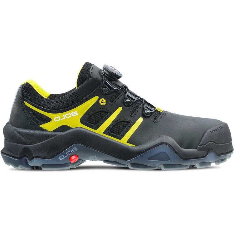 Hks werkschoen targa 8 btp boa laag s3 esd | zwart geel | maat 43 - 00.162.097.43