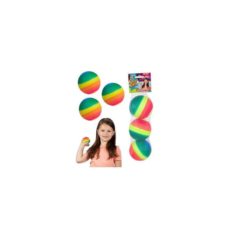 Toi-toys regenboogballen 3 stuks 7,5cm