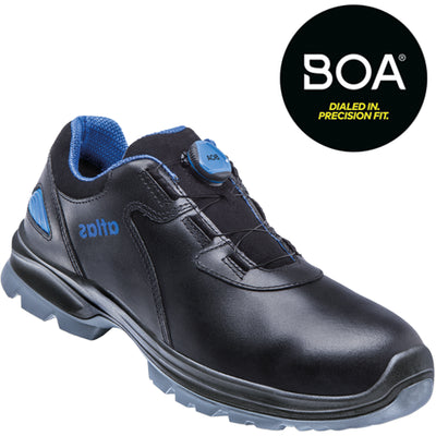 Atlas werkschoen sl 9645 xp 2.0 boa laag s3 | zwart blauw | maat 49 - 00.012.104.49
