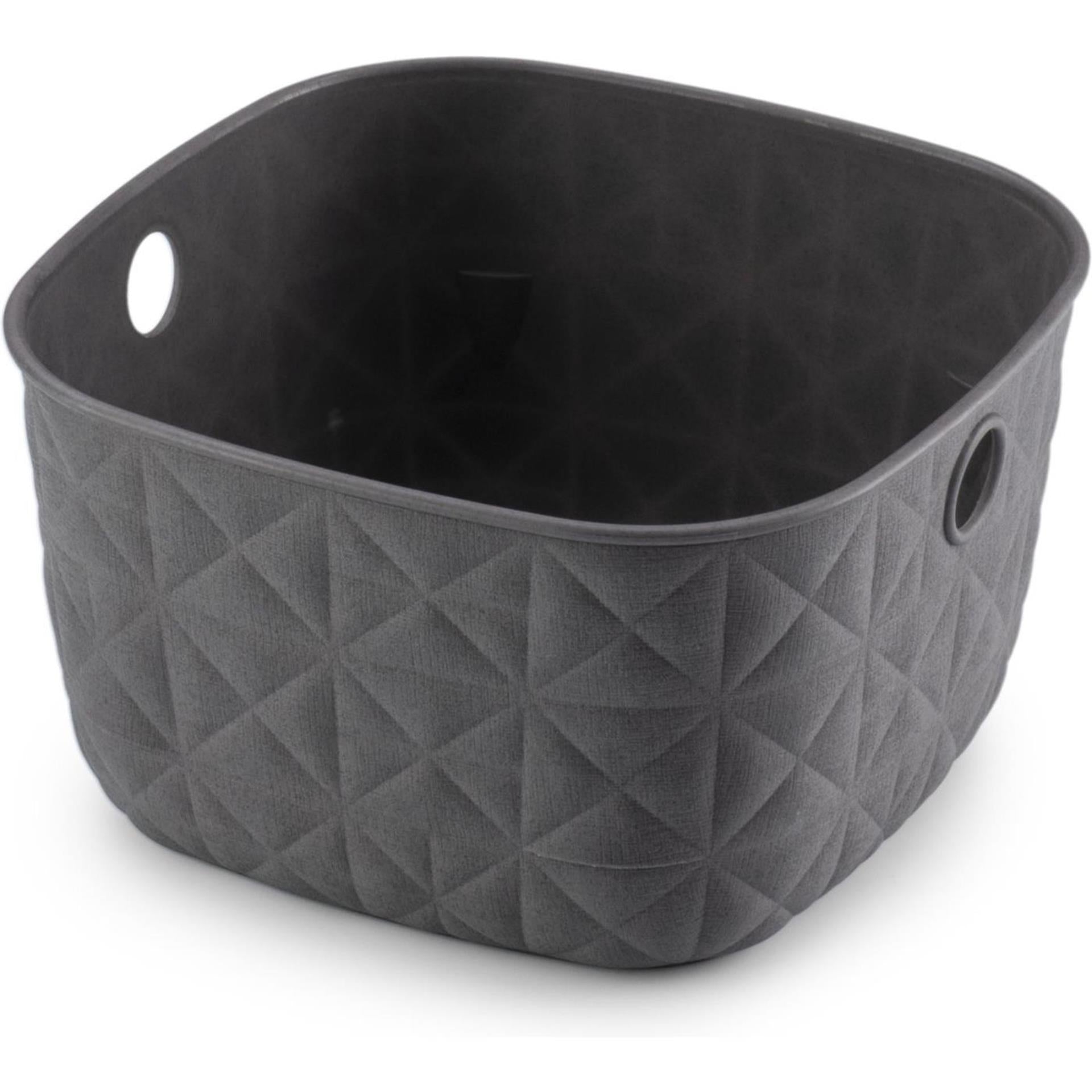 Curver softex opbergmand xs - 3l antraciet 19x19x11cm