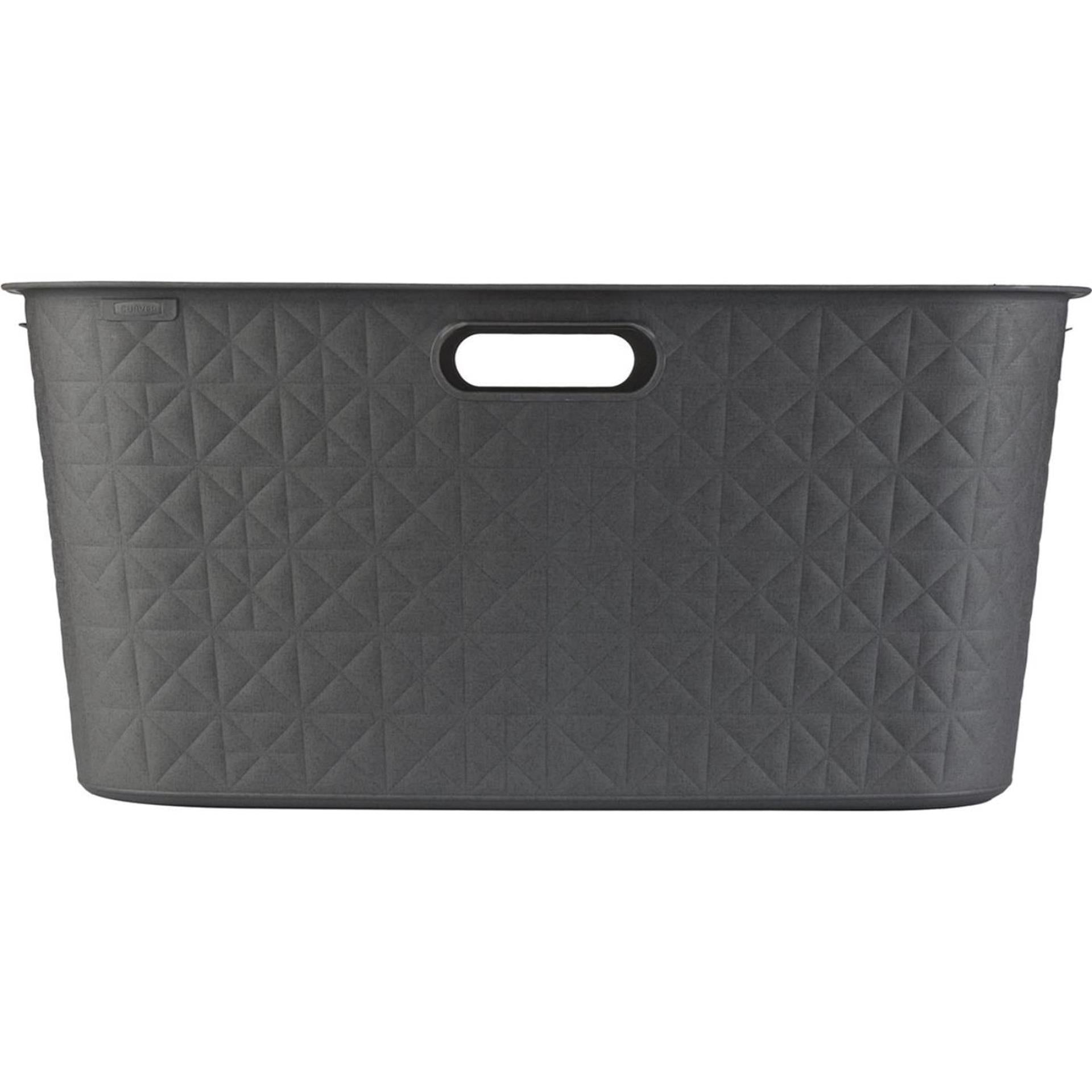 Curver softex wasmand 45l antraciet