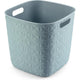 Curver softex opbergmand cube - 15l blauwgroen 28x28x27cm