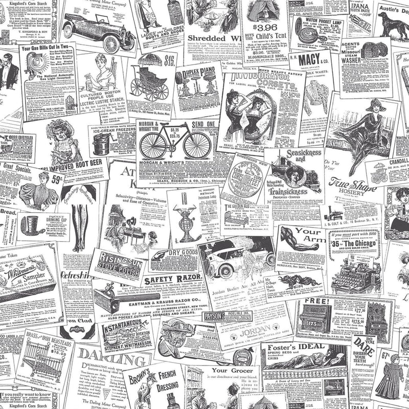 Noordwand Homestyle Behang Papers zwart en wit