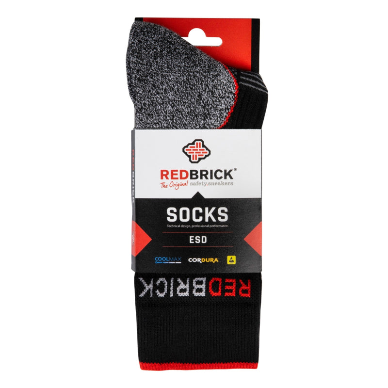 Redbrick esd sokken 25102 | grijs zwart | maat 42 - 00.083.020.39