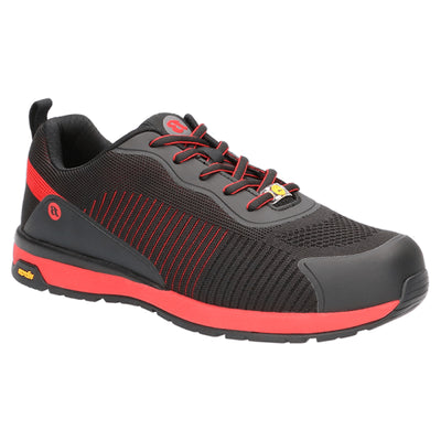 Bata werkschoen radiance spark laag s1p | zwart rood (w) | maat 40 - 00.017.115.40
