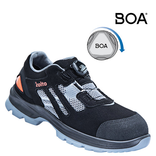 Atlas werkschoen flash 3200 laag boa s1 | zwart grijs | maat 41 - 00.012.166.41