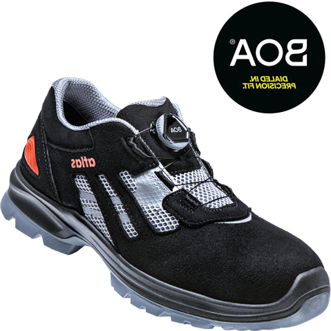 Atlas werkschoen flash 3205 xp laag boa s1p | zwart grijs | maat 36 - 00.012.167.36