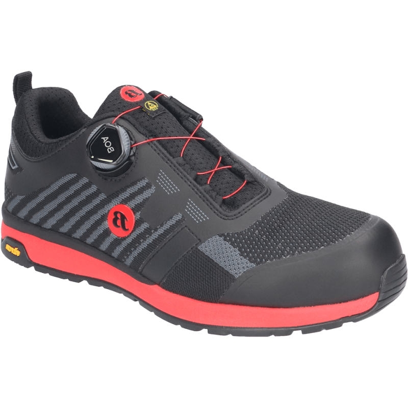 Bata werkschoen radiance vibe s3 boa | zwart rood | maat 41 - 8712843696976