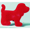 Ses strijkkralen bord hond